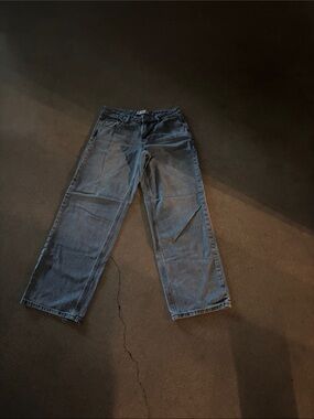 Ashley Mason 100% Cotton Women’s Straight-Leg Jeans in Washed Blue